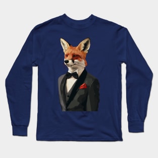 fox gentleman Long Sleeve T-Shirt